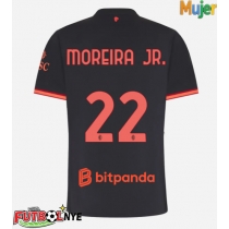 Camiseta AC Milan Diego Moreira #22 Tercera Equipación para mujer 2026-27 manga corta